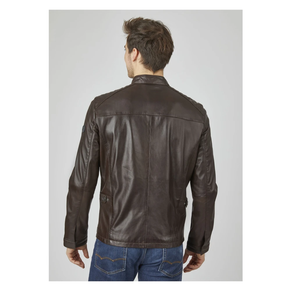 Bugatti Heren Leren Jas Bualberto Brown Heren