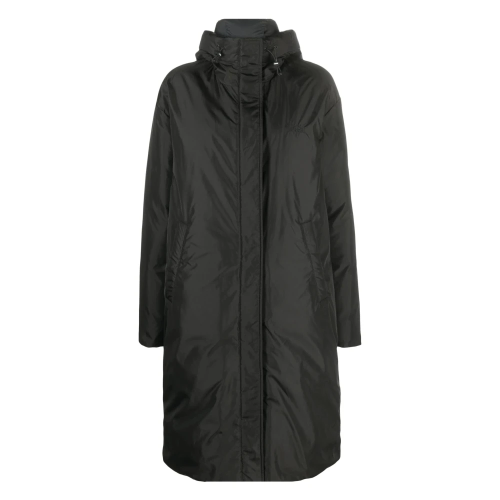 Msgm Zwarte Puffer & Down Jas Black Dames