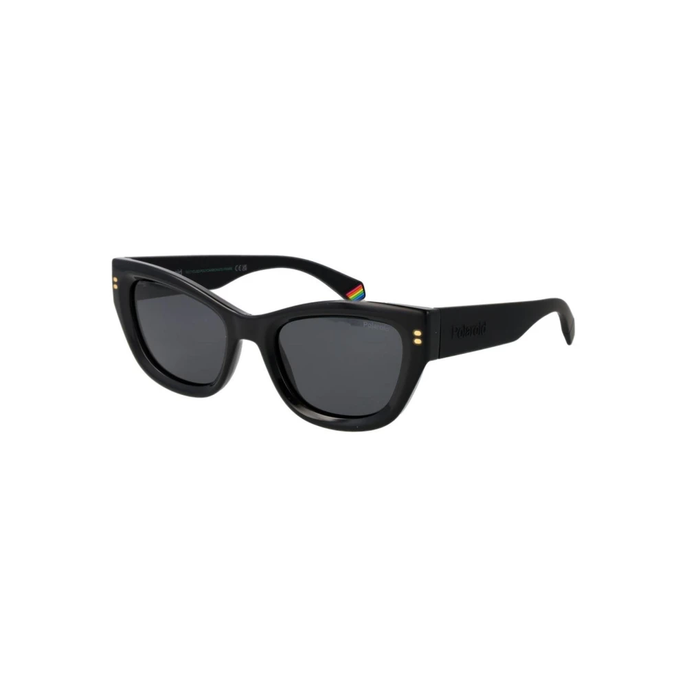 Polaroid Women's Black Polycarbonate Frame Sunglasses With Uv Protection