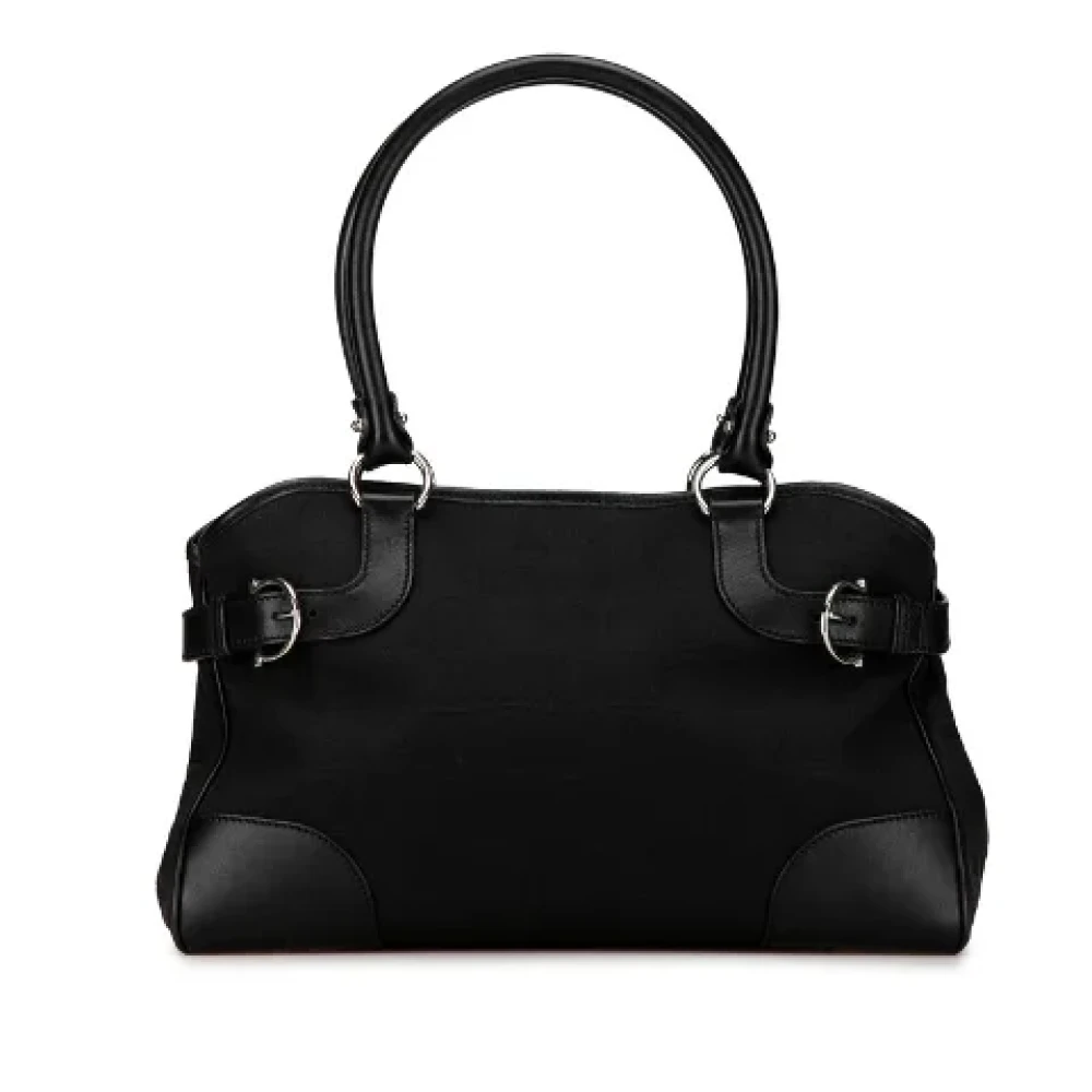 Salvatore Ferragamo Pre-owned Canvas handbags Black Dames