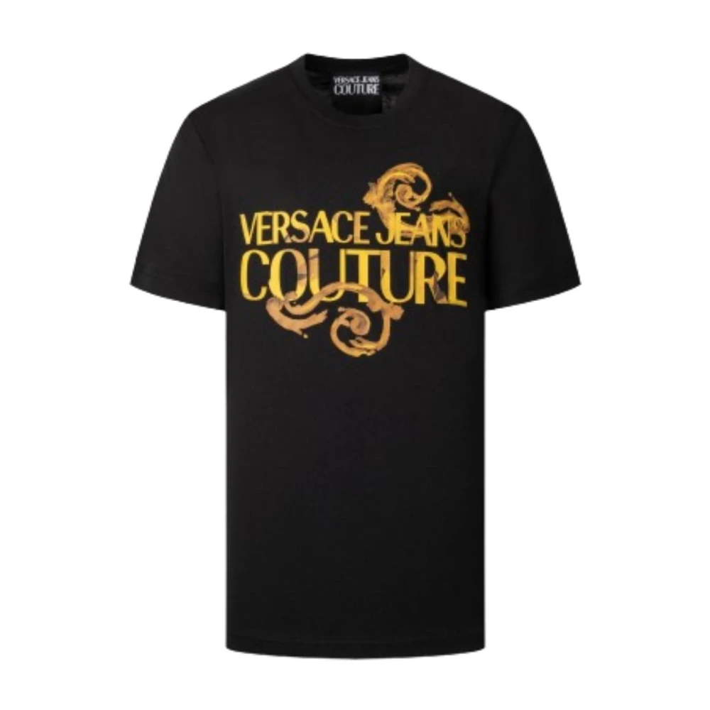 Versace Jeans Couture Stijlvolle T-shirts en Polos Black Heren