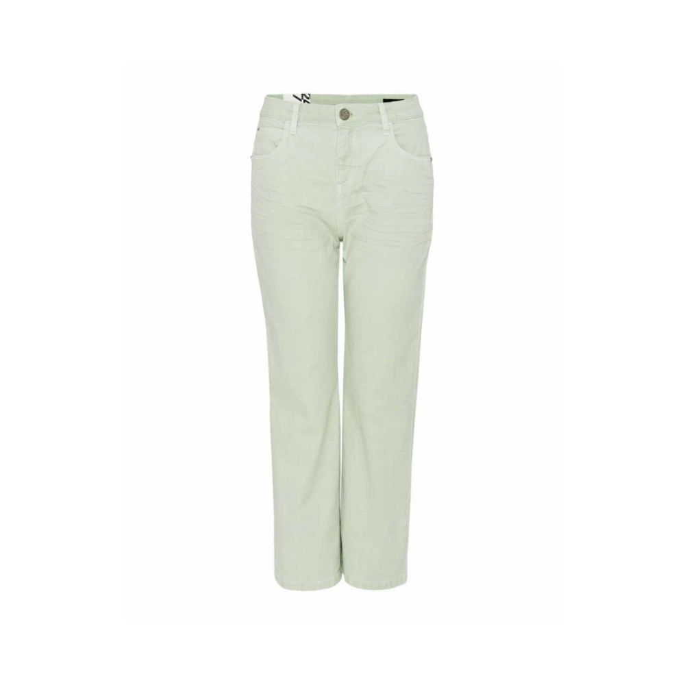 Opus Klassieke Regular Fit Denim Jeans Green Dames