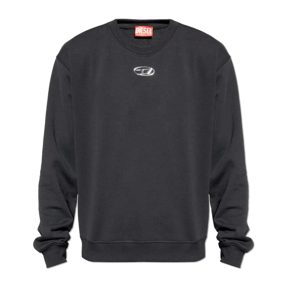 Diesel Men's Black Sweatshirts, Xl, S-Norm-Iod Sweatshirt