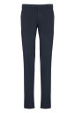 pantalon-slim-en-coton-bleu