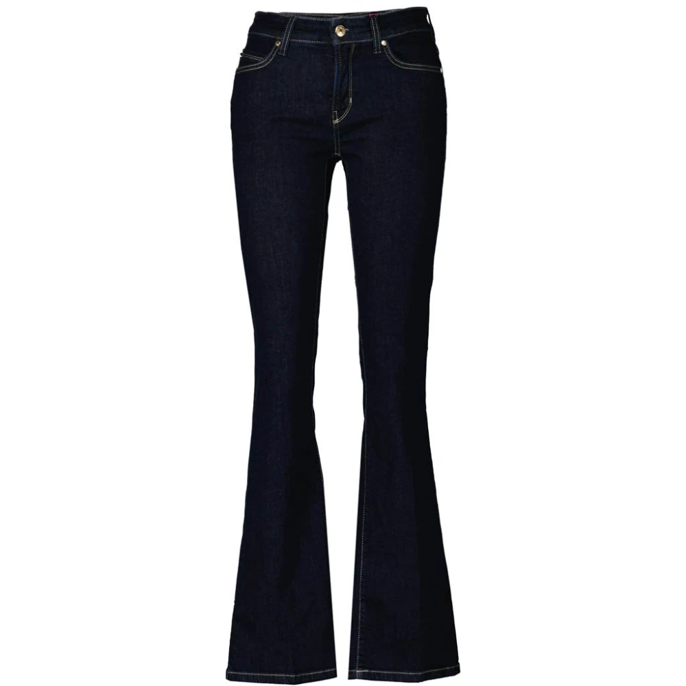 CAMBIO Flared Jeans Paris Donkerblauw Blue Dames