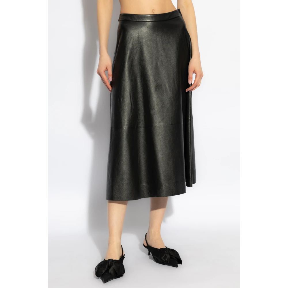 Balenciaga Leren rok Black Dames