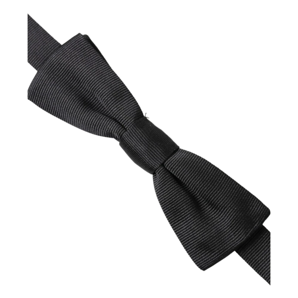 Dolce & Gabbana Verstelbare Hals Mannen Vlinderdas Black Heren
