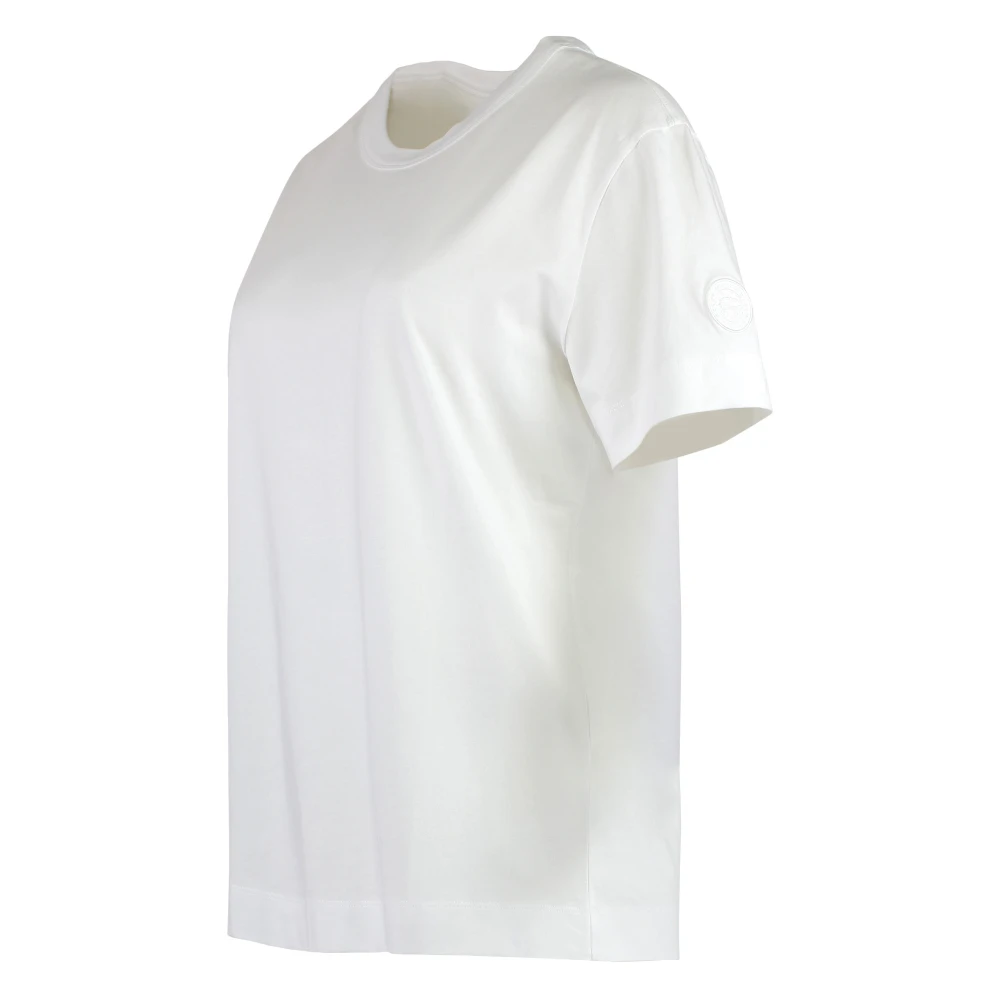 Canada Goose Katoenen crew-neck T-shirt met logopatch White Dames