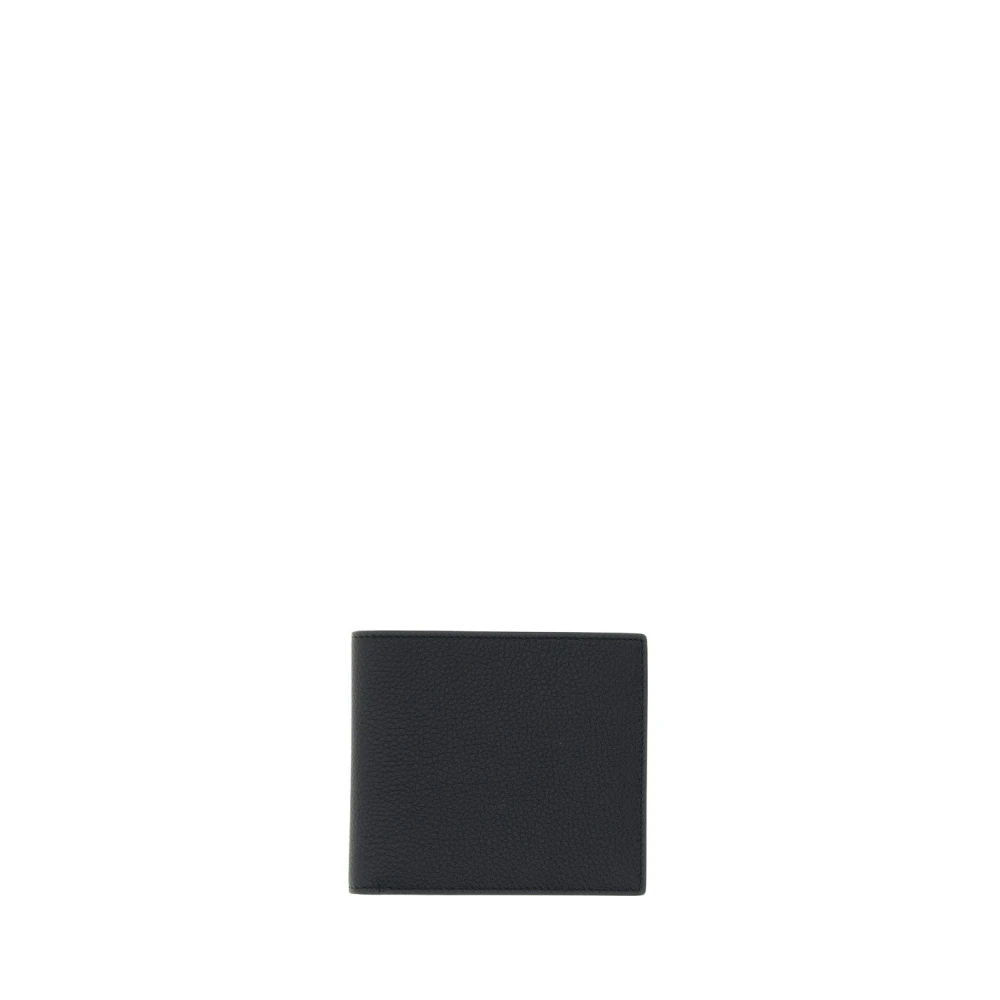 Thom Browne Men's Black Wallets & Cardholders, One Size, Pebble Grain Bifold