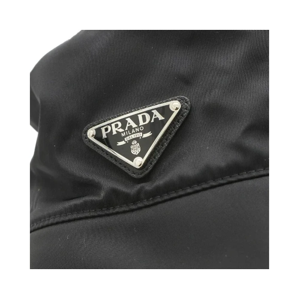 Prada Vintage Pre-owned Fabric hats Black Dames