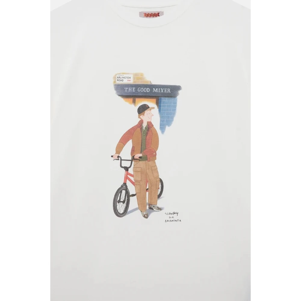Baracuta Slowboy Arlington Tee Off White Heren