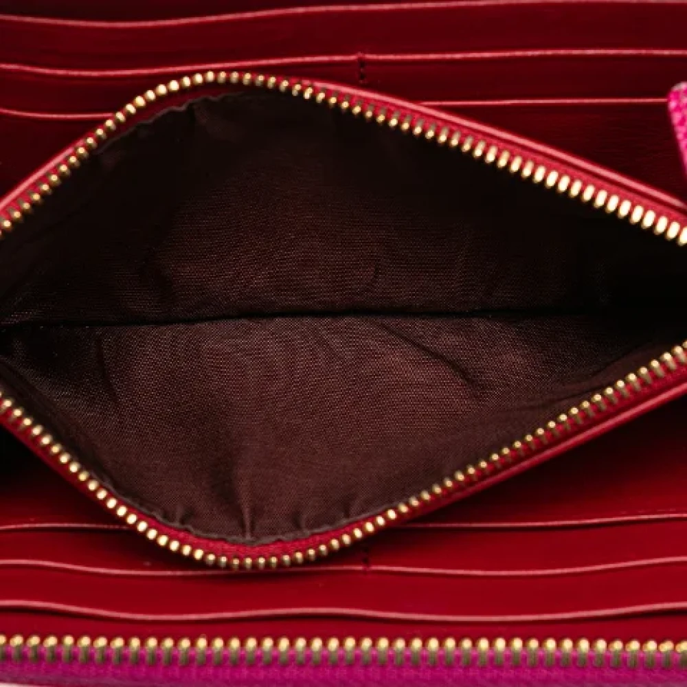 Bvlgari Vintage Pre-owned Leather wallets Pink Dames