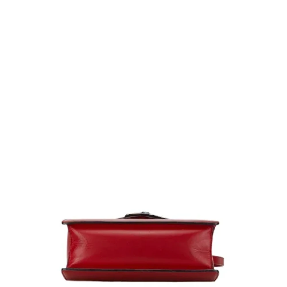 Gucci Vintage Pre-owned Leather handbags Red Dames