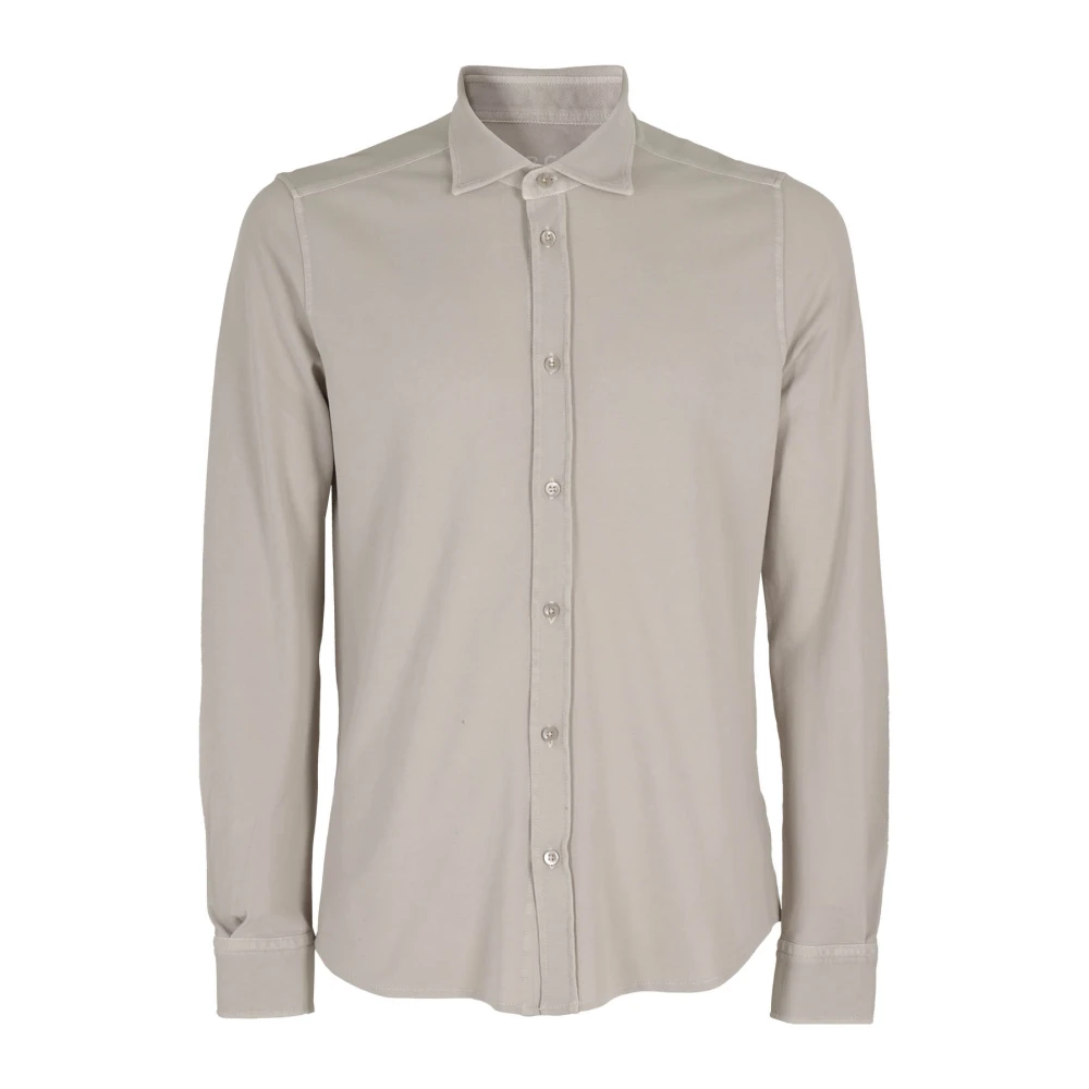 Circolo 1901 Men's Beige Casual Shirts, S, Super Light Piquet Polo Shirt