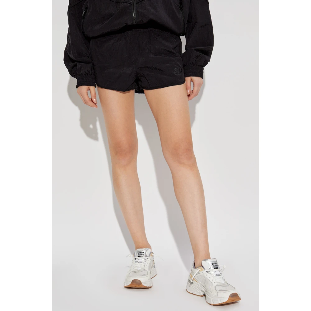 Golden Goose Logo shorts Black Dames