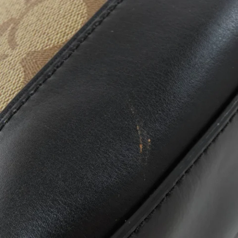 Coach Pre-owned Fabric shoulder-bags Brown Dames