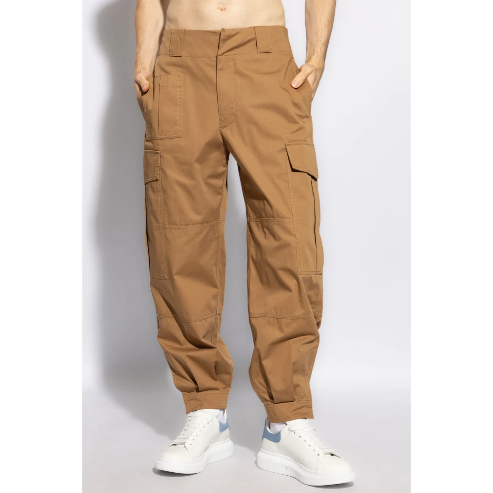 alexander mcqueen Cargo zak broek Brown Heren