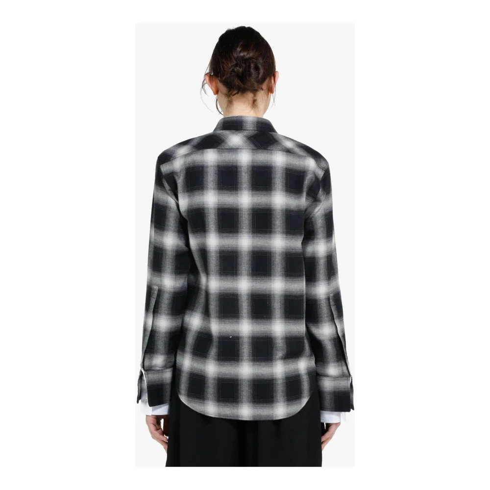 N21 Witte Shirt voor Mannen Black Dames