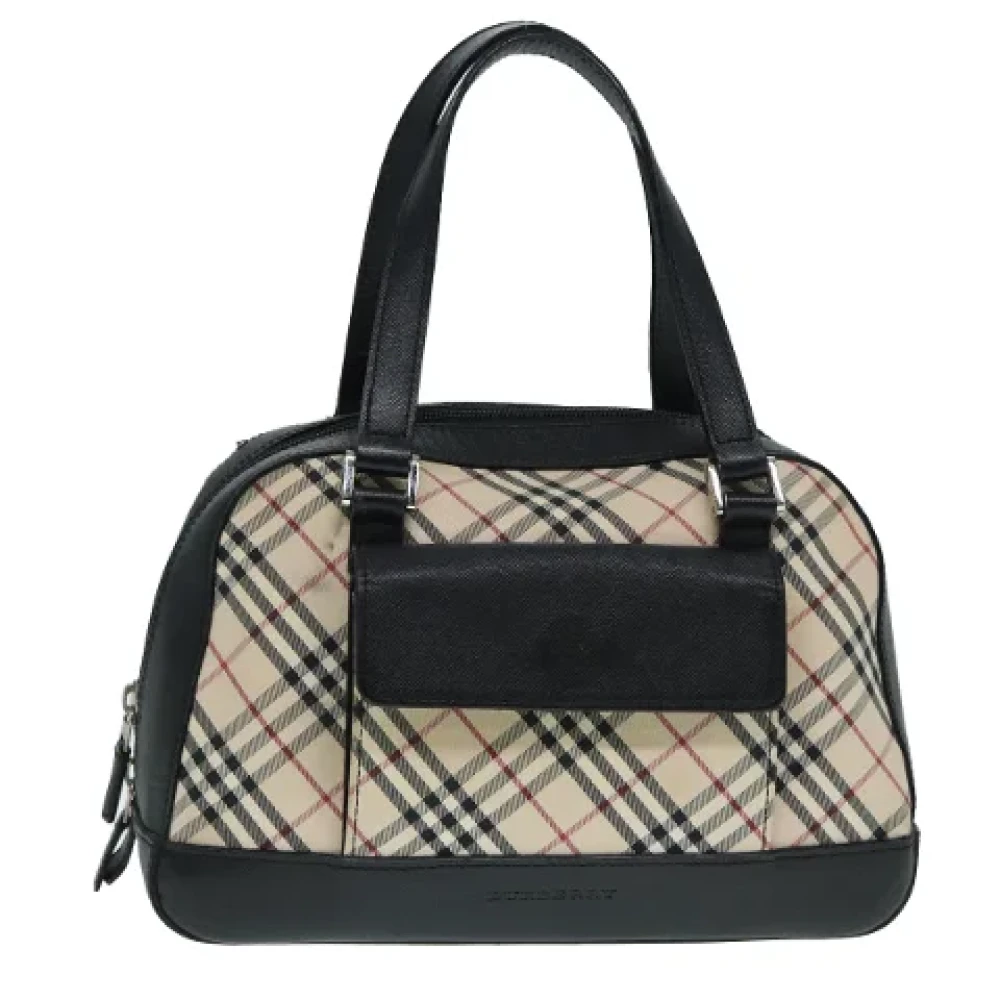 Burberry Vintage Pre-owned Canvas handbags Beige Dames