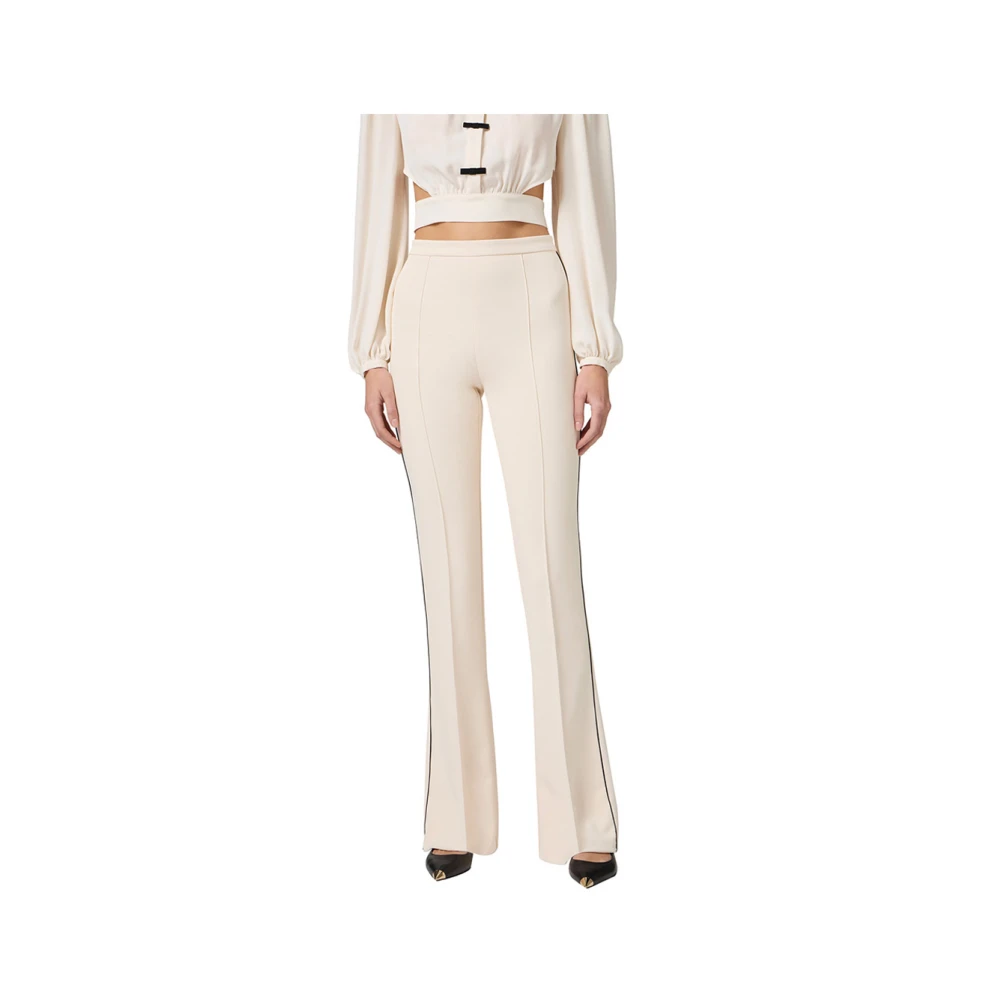 Elisabetta Franchi Kleurrijke stijlvolle broek voor vrouwen White Dames