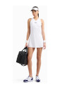 robe-blanche-sans-manches-avec-insert-en-mesh