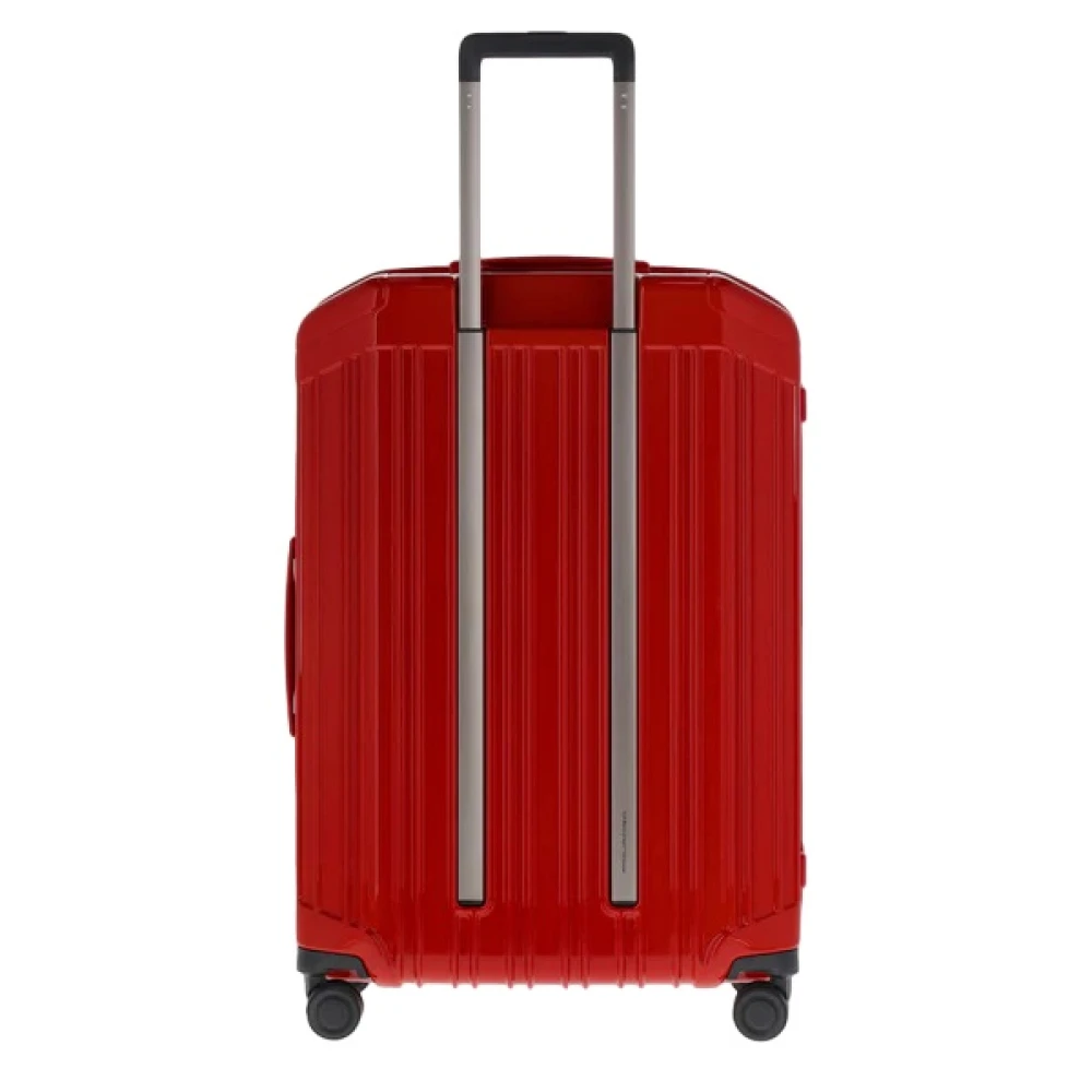 Piquadro Rode Accessoires Trolley met TSA-slot Red Heren