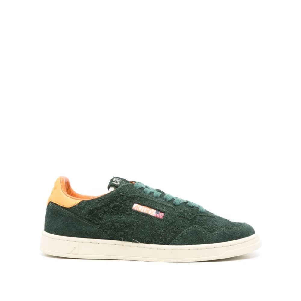 Autry Groene Flat Low Sneakers Heren Schoenen