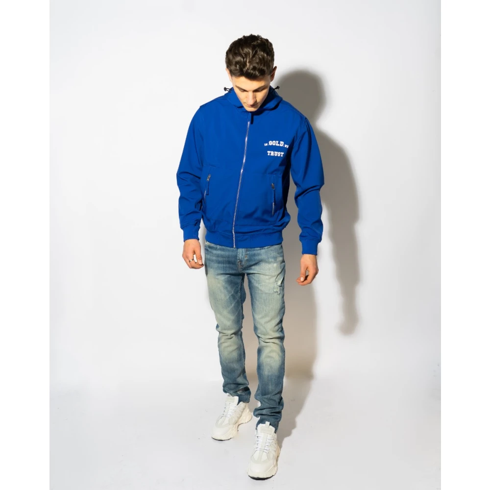 In Gold We Trust Blauwe Softshell Jas Blue Heren