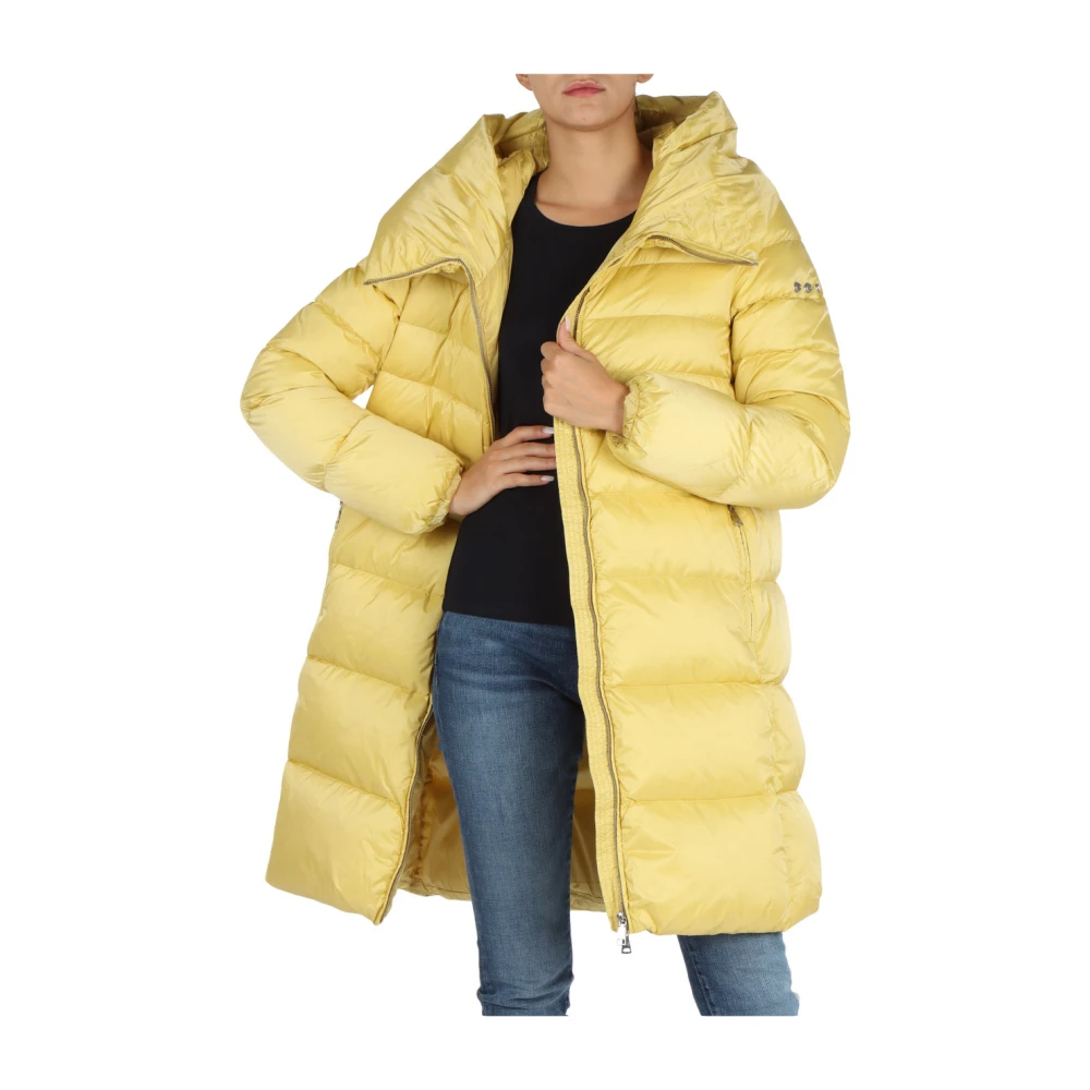 add Gewatteerde jas met capuchon Yellow Dames