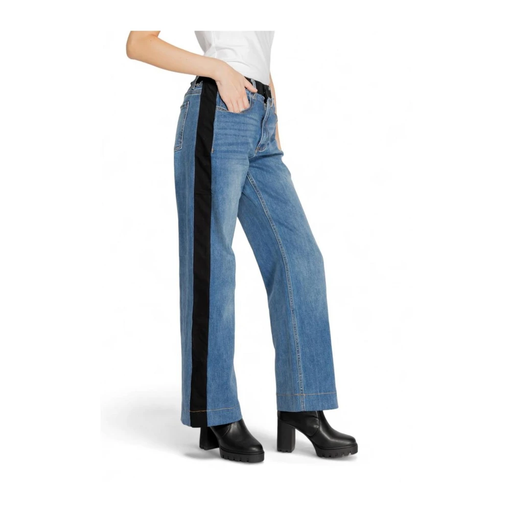 Desigual Stretch Katoenmix Dames Jeans Blue Dames