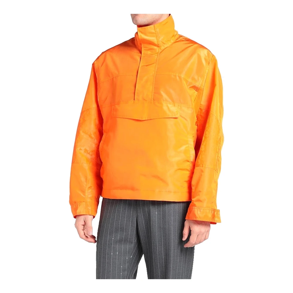 Dior Windjack met trekkoord taille Orange Heren