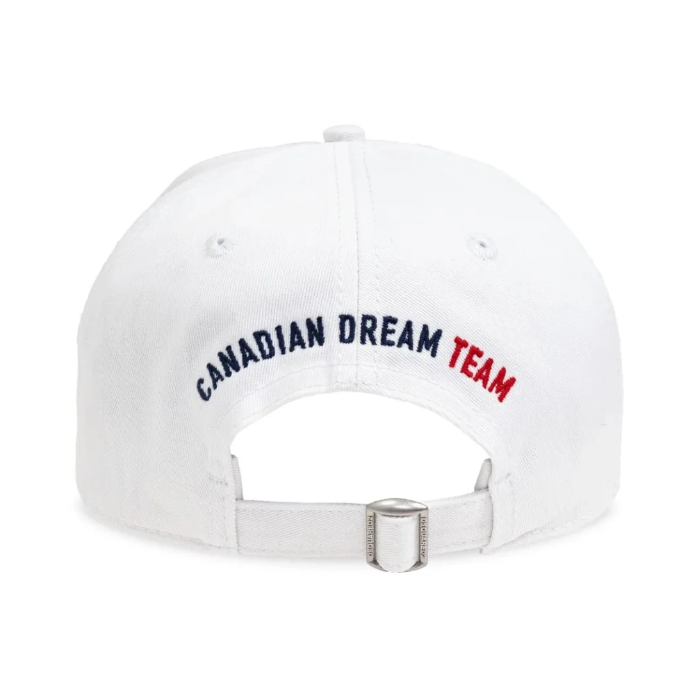 Dsquared2 Baseball Cap 1062 Stijlvolle Hoeden White Heren