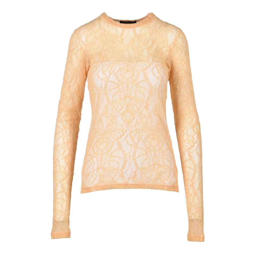 Fabiana Filippi Elegante T-shirt met stretchstof Orange Dames