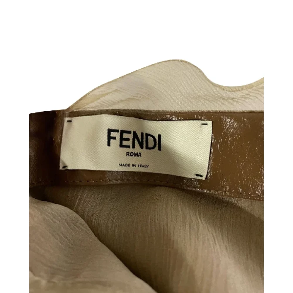 Fendi Vintage Pre-owned Leather bottoms Brown Dames