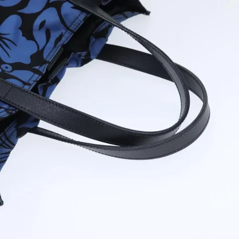 Prada Vintage Pre-owned Nylon prada-bags Blue Dames