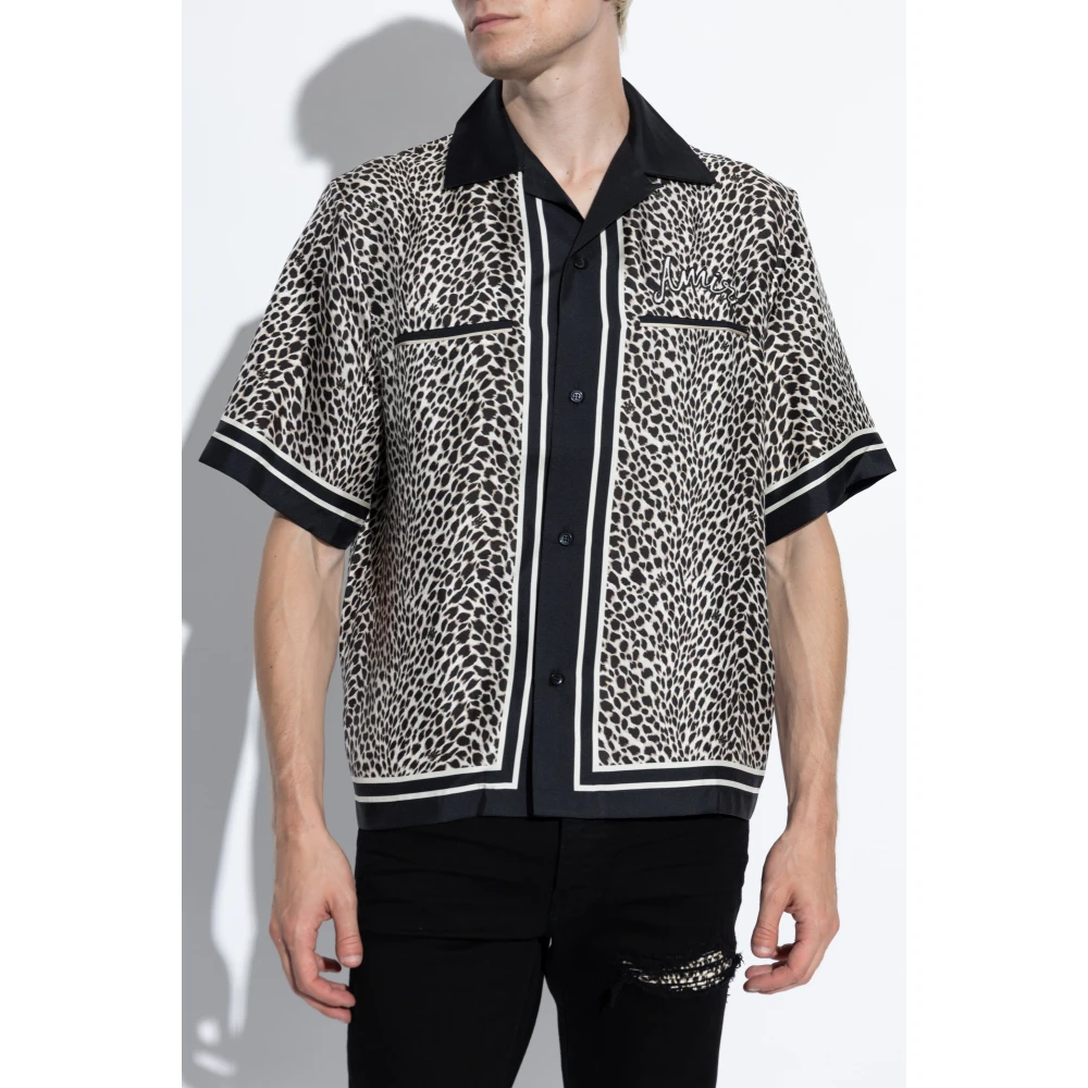 Amiri Shirt met dierenprint Black Heren