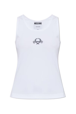 white-mini-laurel-crown-tank-top