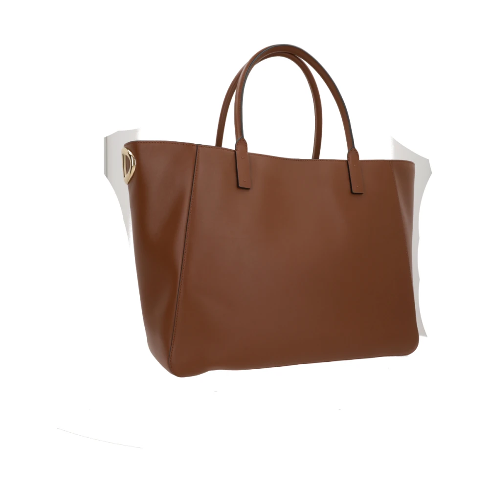 Valentino Garavani Bruine gladleren tote tas Brown Dames