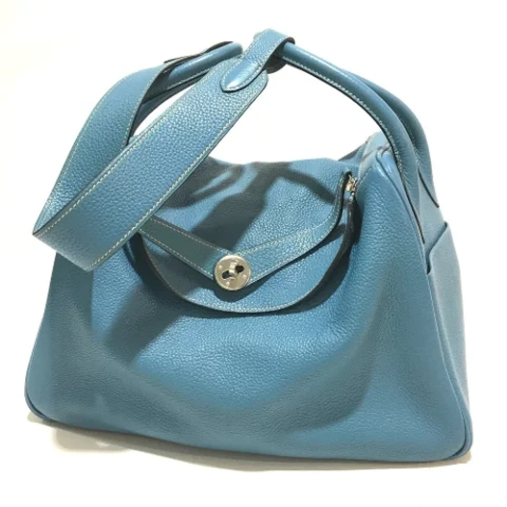 Hermès Vintage Pre-owned Leather handbags Gray Dames