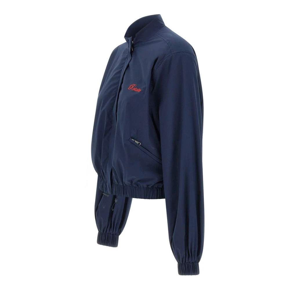 Rotate Birger Christensen Geborduurde Logo Blous Blue Dames