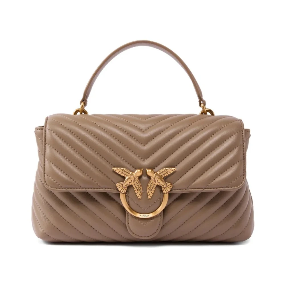 Pinko Women's - Lady Love Bag Puff Medium Handbag In Chevron Nappa Leather - Image 3