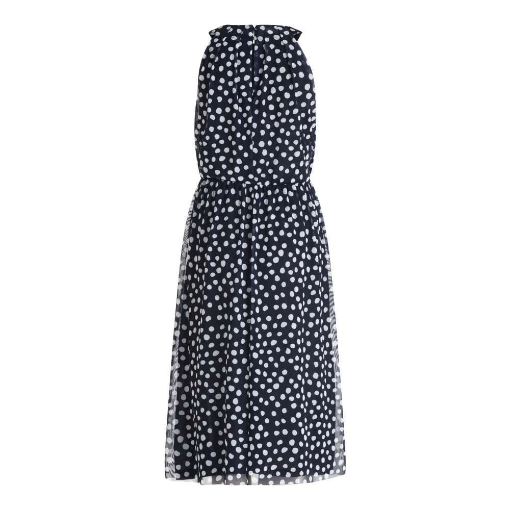 Betty & Co Polka Dot Mouwloze Midi Jurk Multicolor Dames