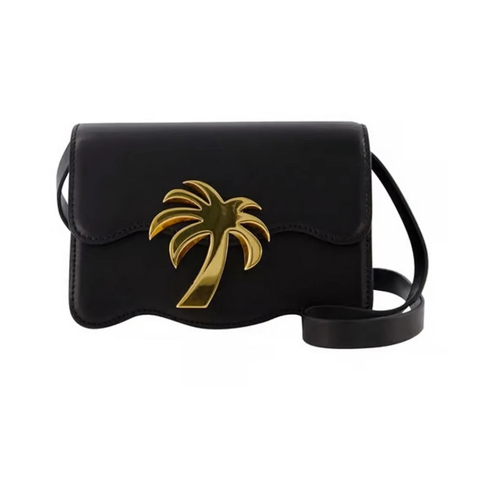 Palm Angels Stijlvolle Schoudertas Black Dames