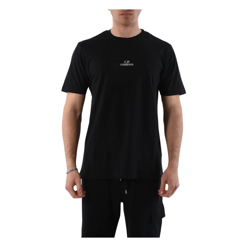 C.P. Company Zwart Katoen Regular Fit T-Shirt Black Heren