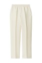 cream-white-elasticated-waistband-tapered-leg-trousers