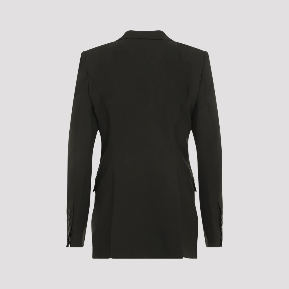Rick Owens Groene Wollen Jas Elegante Stijl Green Dames