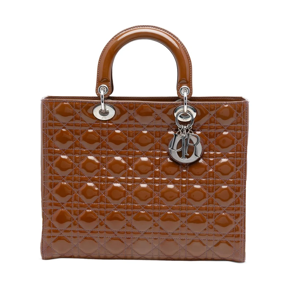 Dior Vintage Women's Brown Pre-Owned Top Handle Satchel