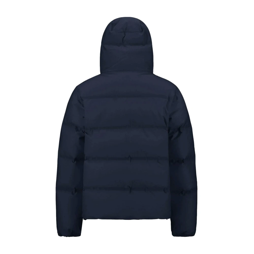 Herno Impact Hooded Zip-Up Puffer Jacket Blue Heren