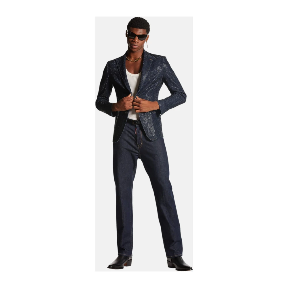 Dsquared2 Donkere Spoelwas Denim Jeans Blue Heren