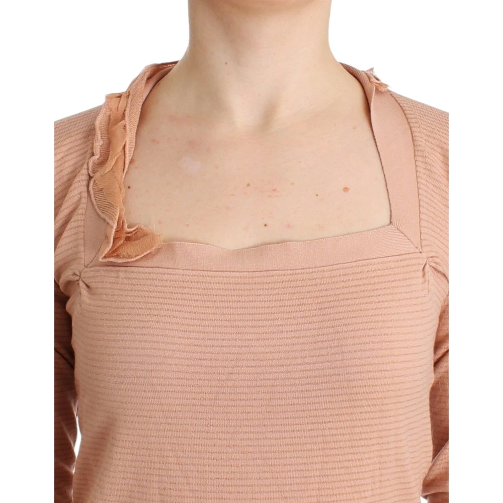 Ermanno Scervino Gestreepte pullover van wolmix in oranje Orange Dames